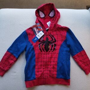 Marvel Spider-Man Kids Costume Hoodie - Red and Blue